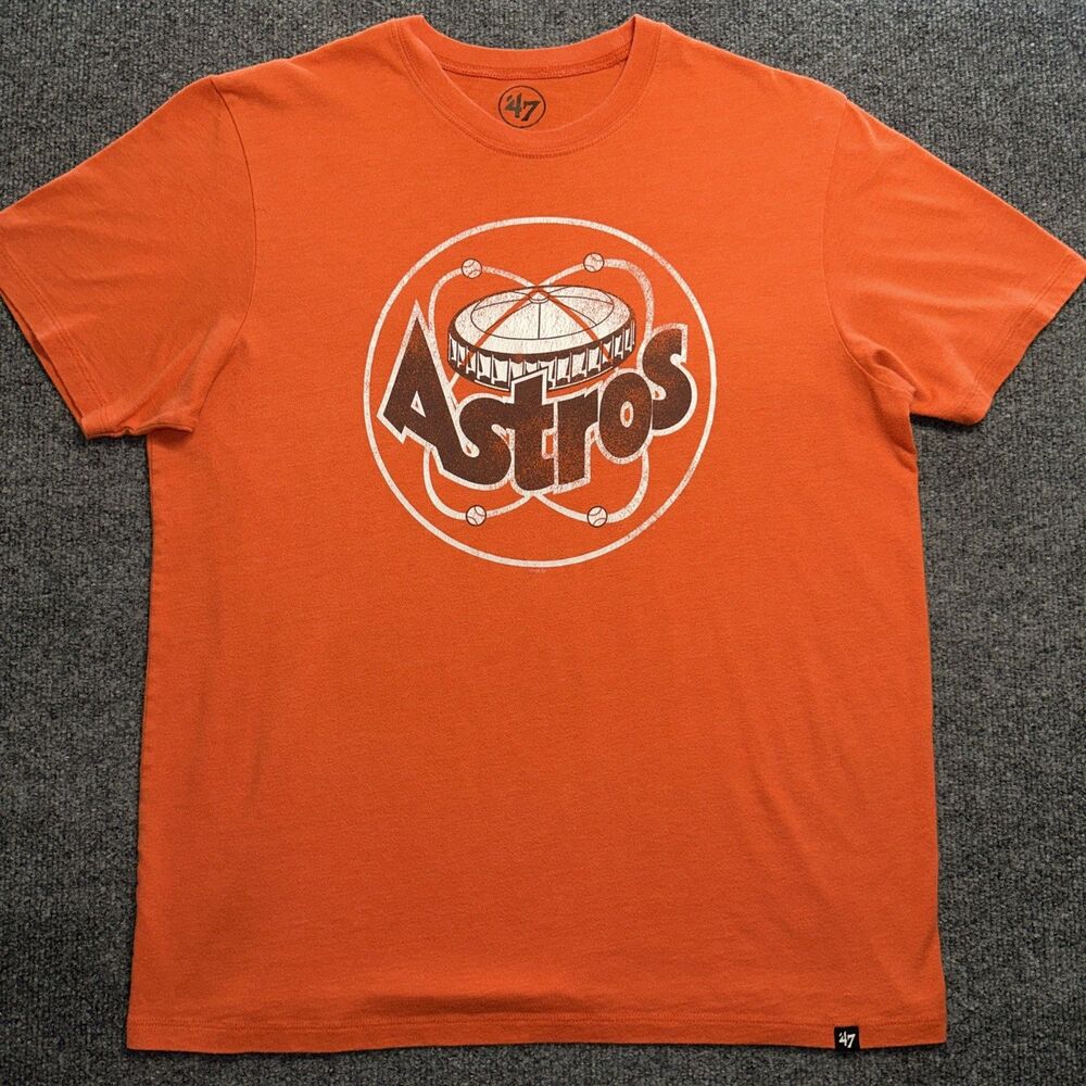 Houston Astros Astrodome 47 Brand Orange Shirt Sz M